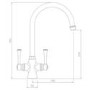 Abode Gatsby Dual Lever Mixer Tap - Brushed Nickel