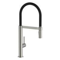 Abode Carbon Professional Spray Single Lever Mixer Tap - Brushed Nickel