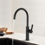 Abode Carbon Single Lever Mixer Tap - Matt Black