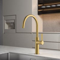 Abode Carbon Single Lever Mixer Tap - Brushed Brass