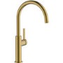 Abode Carbon Single Lever Mixer Tap - Brushed Brass