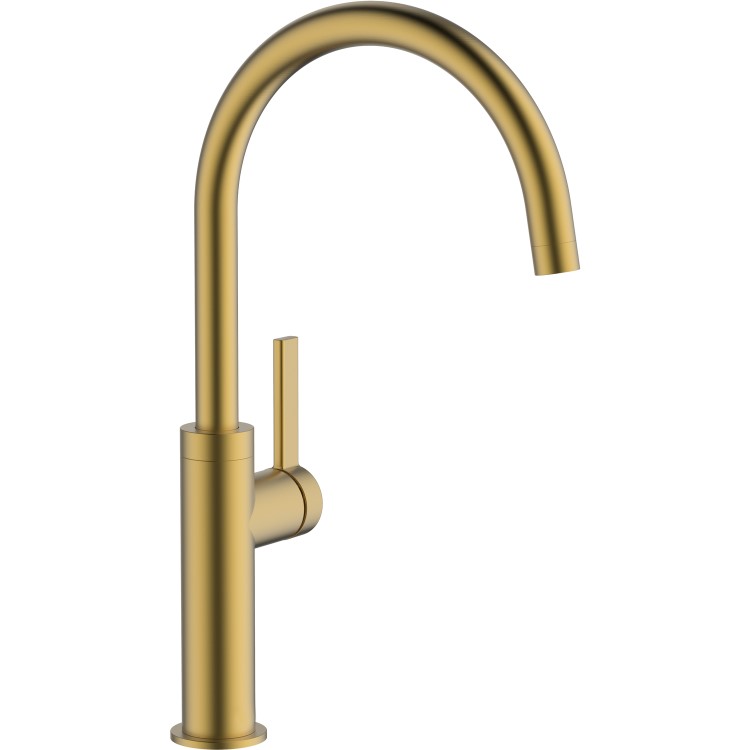 Abode Carbon Single Lever Mixer Tap - Brushed Brass