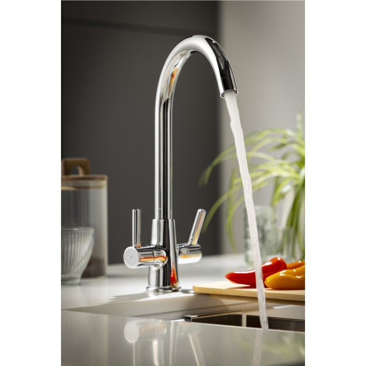 Abode Enstyle Dual Lever Mixer Tap - Chrome