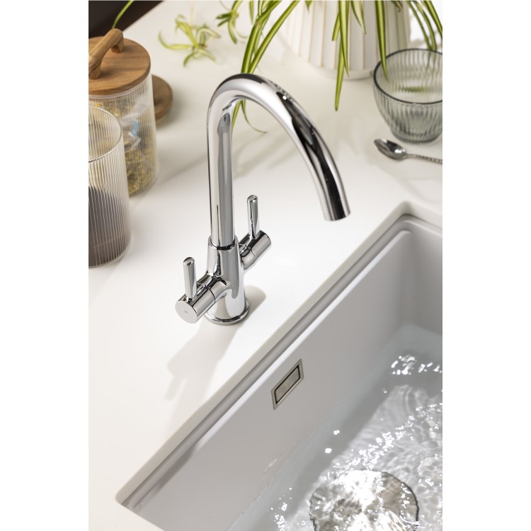 Abode Enstyle Dual Lever Mixer Tap - Chrome