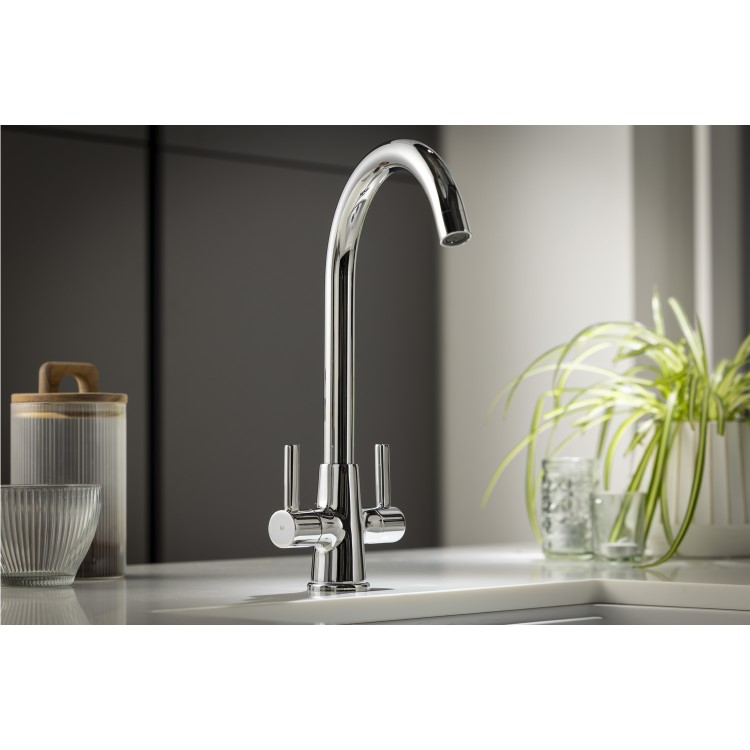 Abode Enstyle Dual Lever Mixer Tap - Chrome