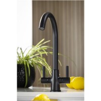 Abode Enstyle Dual Lever Mixer Tap - Matt Black