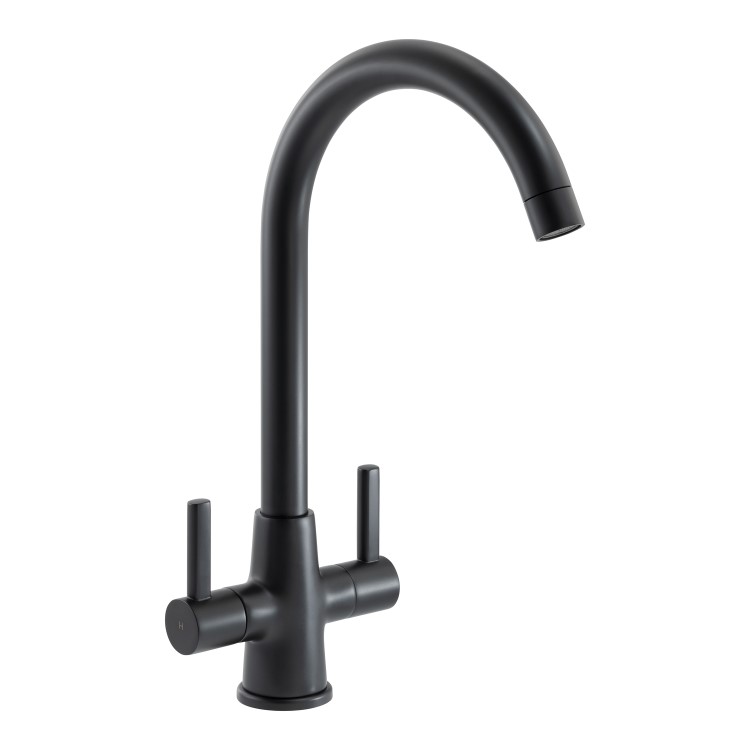 Abode Enstyle Dual Lever Mixer Tap - Matt Black