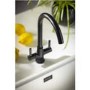Abode Enstyle Dual Lever Mixer Tap - Matt Black