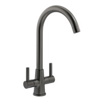 Abode Enstyle Dual Lever Mixer Tap - Gunmetal