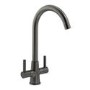 Abode Enstyle Dual Lever Mixer Tap - Gunmetal