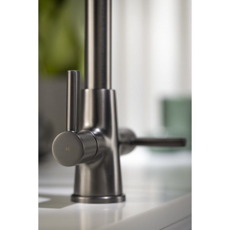 Abode Enstyle Dual Lever Mixer Tap - Gunmetal