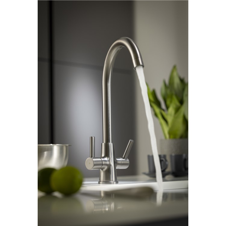 Abode Enstyle Dual Lever Mixer Tap - Gunmetal