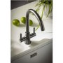 Abode Enstyle Dual Lever Mixer Tap - Gunmetal