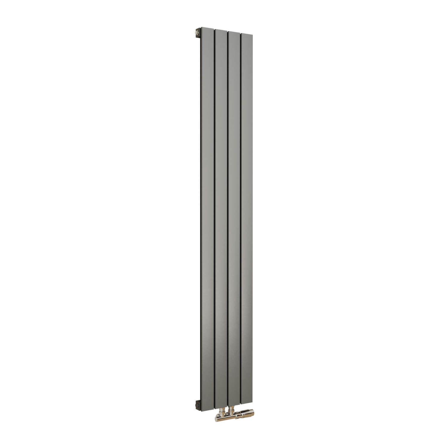 Middle Connection Traditional Radiators Eco Eleganza Anthracite Vertical Flat Aluminium Middle Connection ...