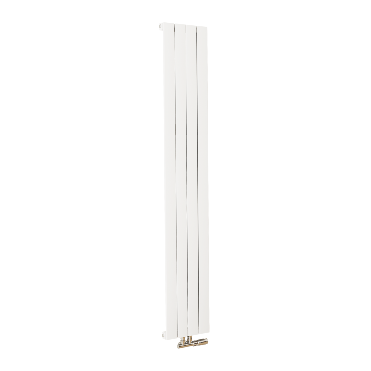 Middle Connection Radiators Eco Eleganza White Vertical Flat Aluminium Middle Connection Radiator ...