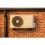 GRADE A3 - Premium Dirt-Resistant Grey Wall Mount Brackets for Split Air Conditioner Outdoor Units - Discreet UK-House Matching Design Supporting up to 140 kg