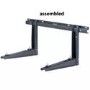 GRADE A3 - Premium Dirt-Resistant Grey Wall Mount Brackets for Split Air Conditioner Outdoor Units - Discreet UK-House Matching Design Supporting up to 140 kg