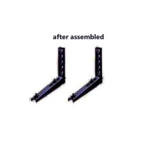 electriQ Air Conditioner Wall Mount Brackets in anthracite / grey - Up to 90kg - 9000-24000 BTU