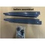 GRADE A2 - electriQ Air Conditioner Wall Mount Brackets in anthracite / grey - Up to 90kg - 9000-24000 BTU