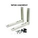 electriQ Air Conditioner Wall Mount Brackets - Up to 90kg - 9000-24000 BTU