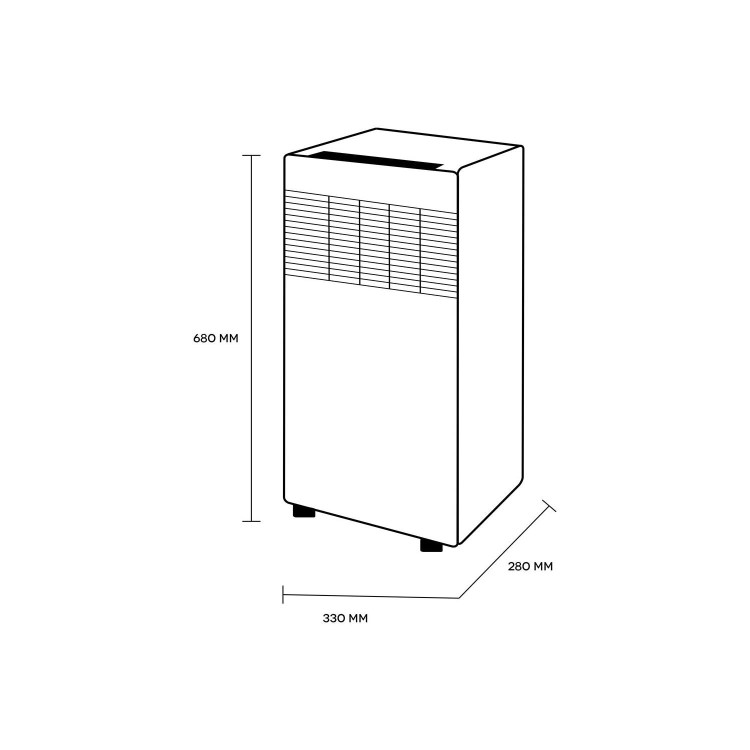 Argo 8000 BTU Portable Air Conditioner for rooms up to 20 sqm