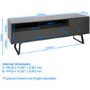 Alphason ADCA-1600GRY Carbon Grey TV Unit for up to 72" TVs