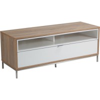Alphason ADCH1135-WHT Chaplin TV Cabinet for up to 55" TVs - White/Light Oak