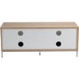 Alphason ADCH1135-WHT Chaplin TV Cabinet for up to 55" TVs - White/Light Oak