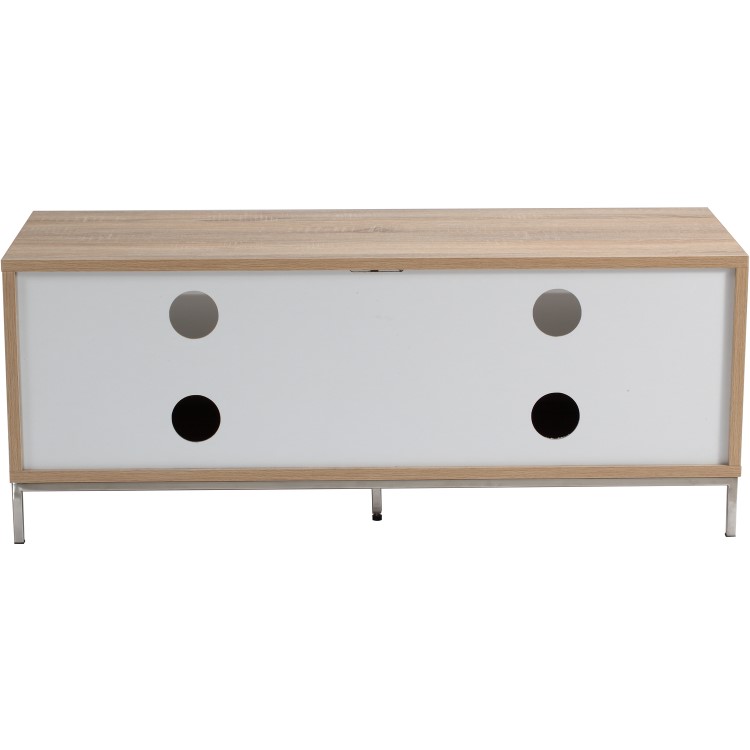 Alphason ADCH1135-WHT Chaplin TV Cabinet for up to 55" TVs - White/Light Oak