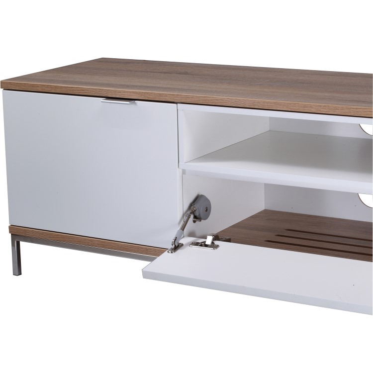 Alphason Chaplin White and Oak Effect TV Unit