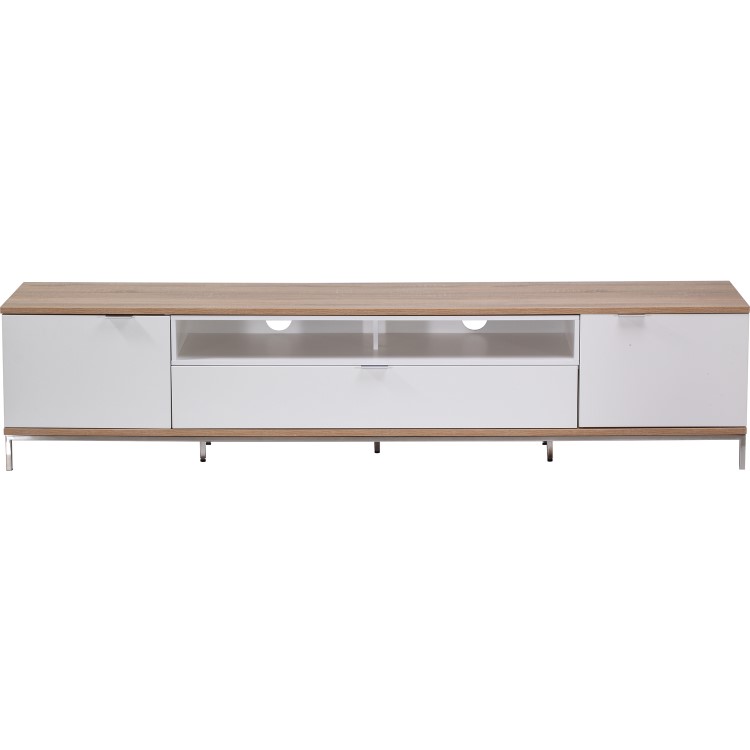 Alphason Chaplin White and Oak Effect TV Unit