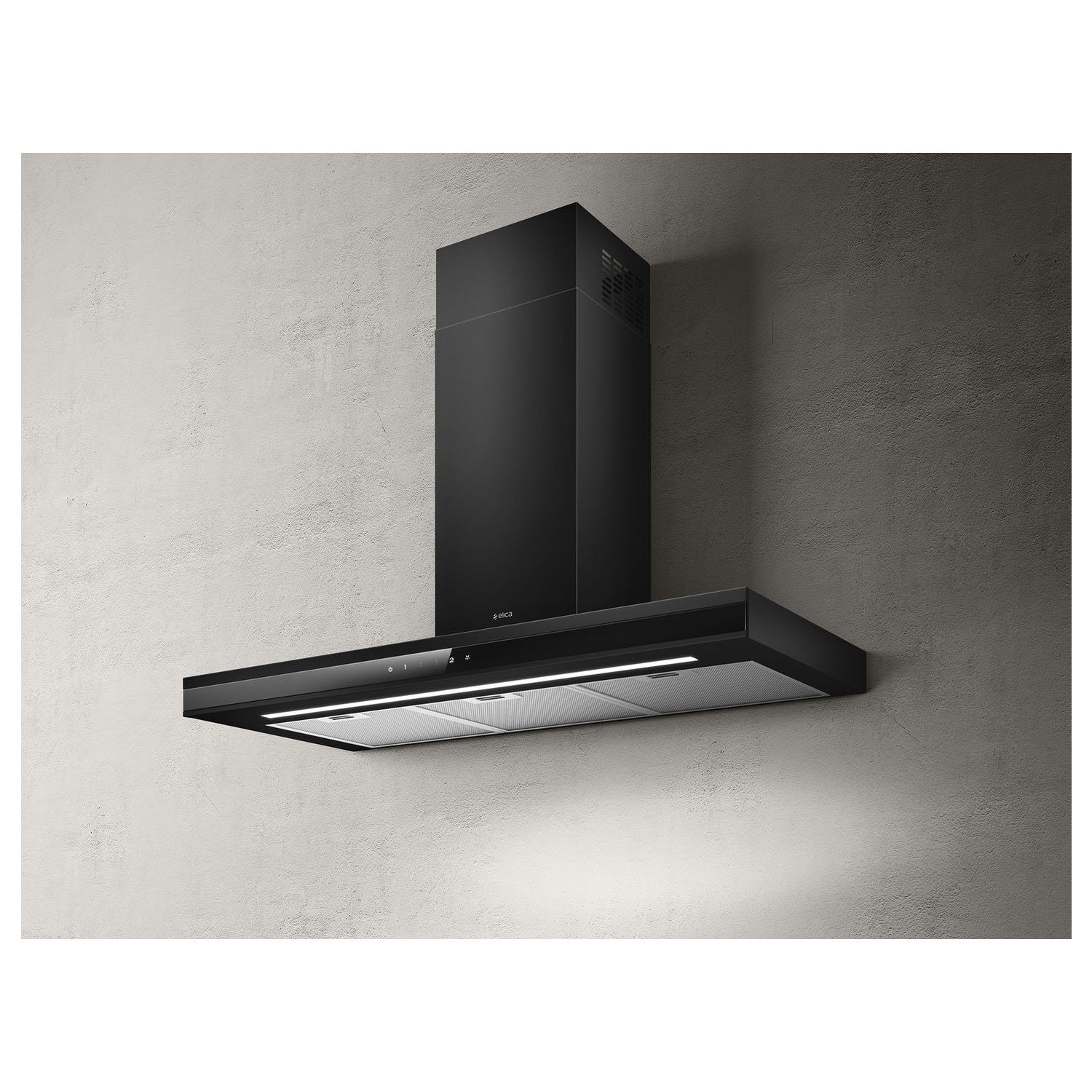 Elica Adele 60cm Flat Chimney Cooker Hood - Matt Black