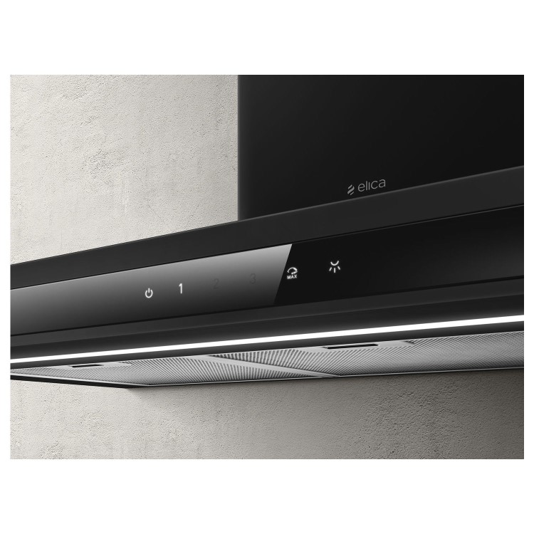 Elica Adele 60cm Flat Chimney Cooker Hood - Matte Black