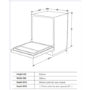 Amica 14 Place Settings Freestanding Dishwasher - White