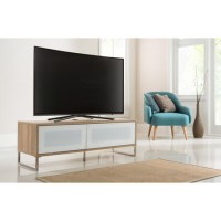 Alphason ADHE-1200LO Helium Light Oak TV Cabinet for up to 55" TVs