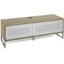 Alphason ADHE-1200LO Helium Light Oak TV Cabinet for up to 55" TVs
