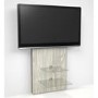 Wall Mounted TV Unit in Light Oak - TV's up to 80"