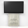 Wall Mounted TV Unit in Light Oak - TV&#39;s up to 80&quot;