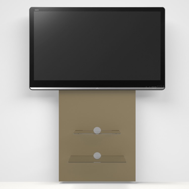 Wall Mounted Wood Effect TV Stand - TV's up to 80"