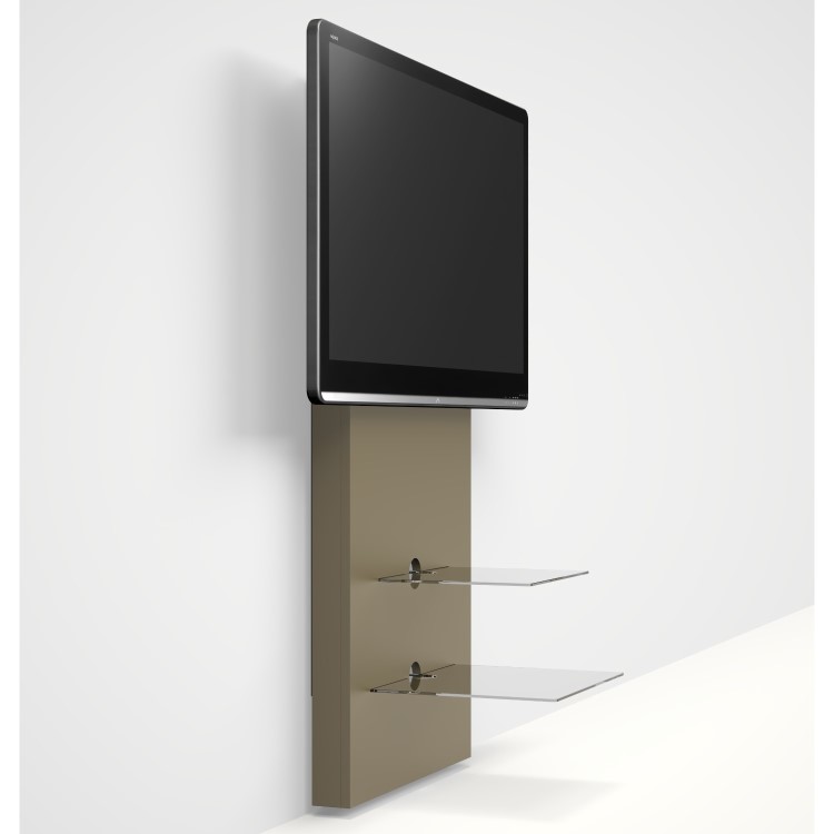 Wall Mounted Wood Effect TV Stand - TV's up to 80"