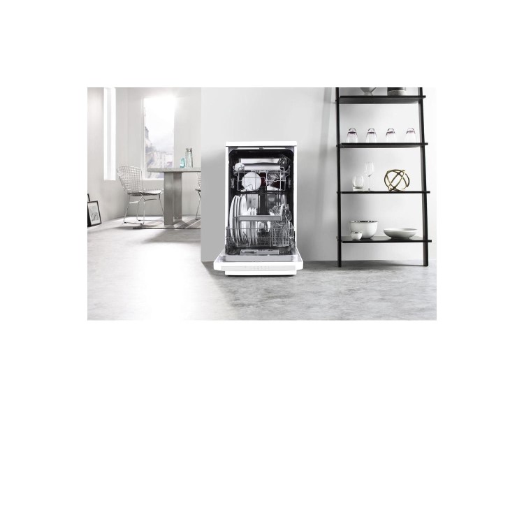 Whirlpool Supreme Clean ADP301WH 10 Place Slimline Freestanding Dishwasher - White