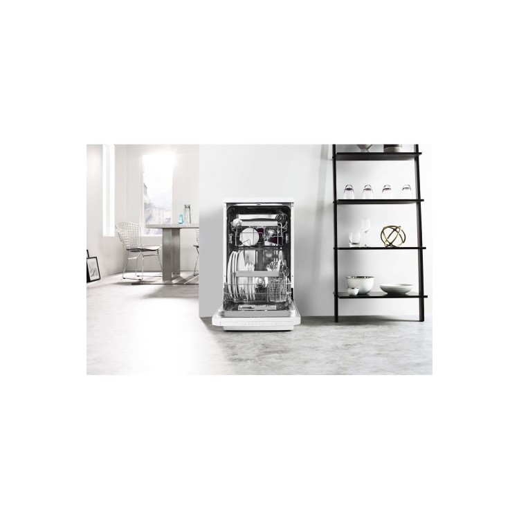 Whirlpool Supreme Clean ADP301WH 10 Place Slimline Freestanding Dishwasher - White