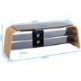 Alphason ADSP1200-WAL Spectrum TV Stand for up to 50" TVs - Walnut