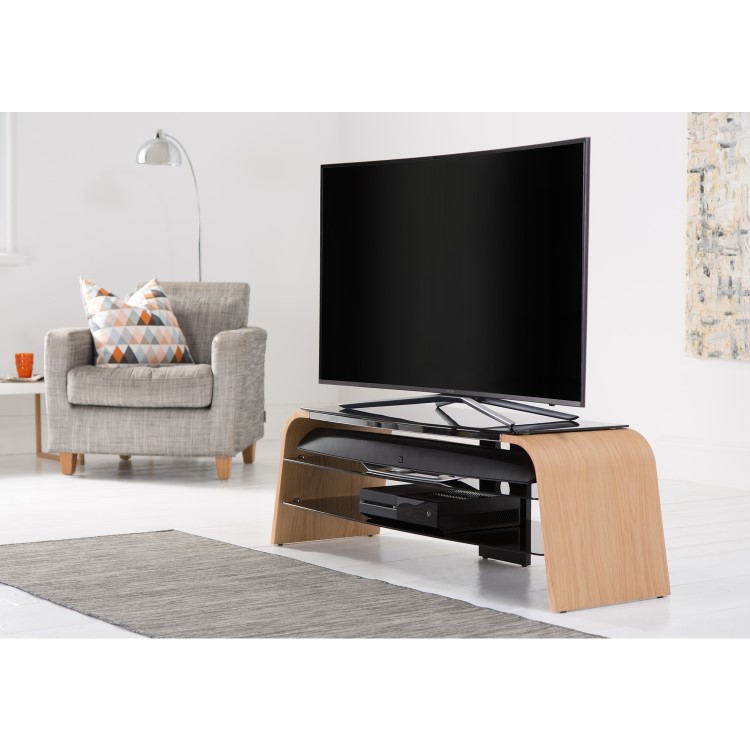 Alphason ADSP1400-WAL Spectrum TV Stand for up to 65" TVs - Walnut