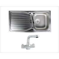 Astracast AE10XXHOMEPK5 Aegean Single Bowl Sink & Finesse Tap Pack