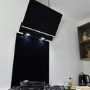 Amica 60cm Angled Chimney Cooker Hood - Black