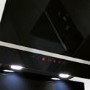 Amica 60cm Angled Chimney Cooker Hood - Black