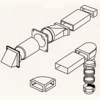 CDA AED64 150mm x 3m 6inch Rigid Ducting Kit