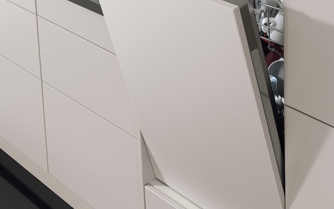 sliding hinge dishwasher.