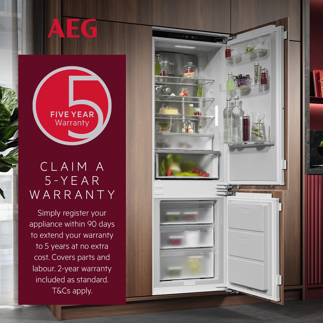 AEG Cooling 5 year warranty
